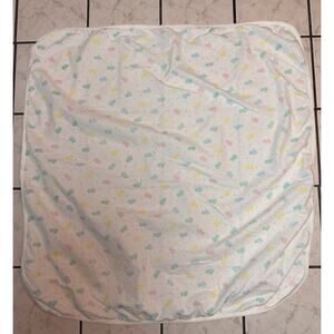 Vintage Mothercate 100% Cotton Receiving Blanket - 1984 -USA - Bunnies